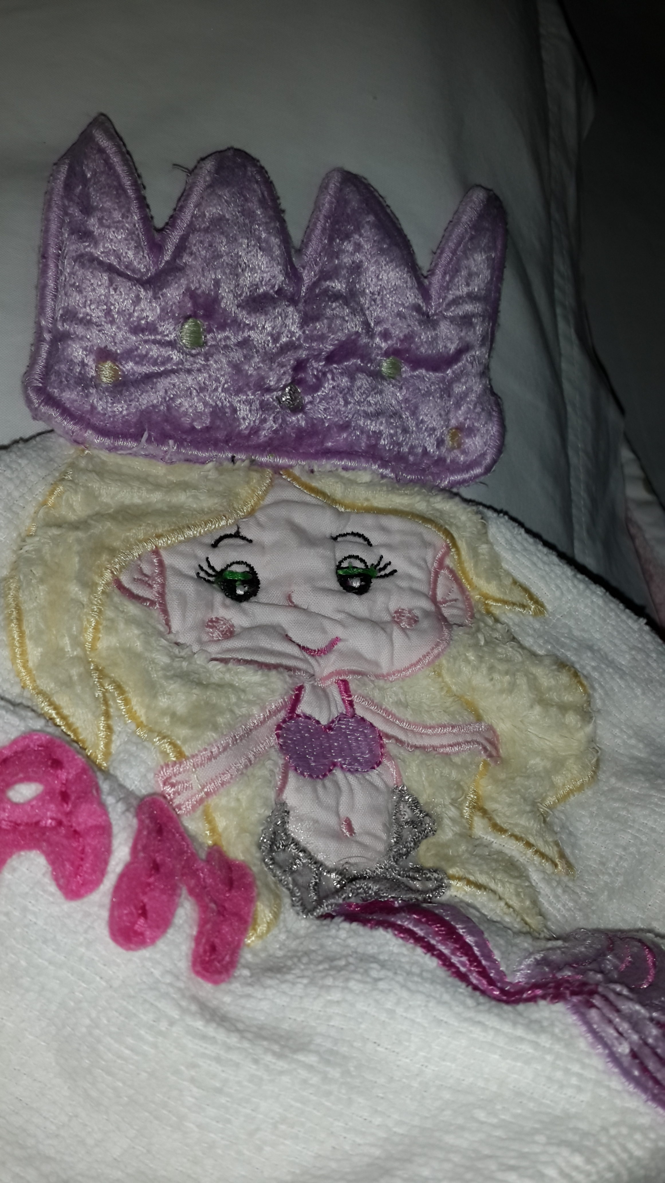 Peekaboo Patterns On Personalized Towel