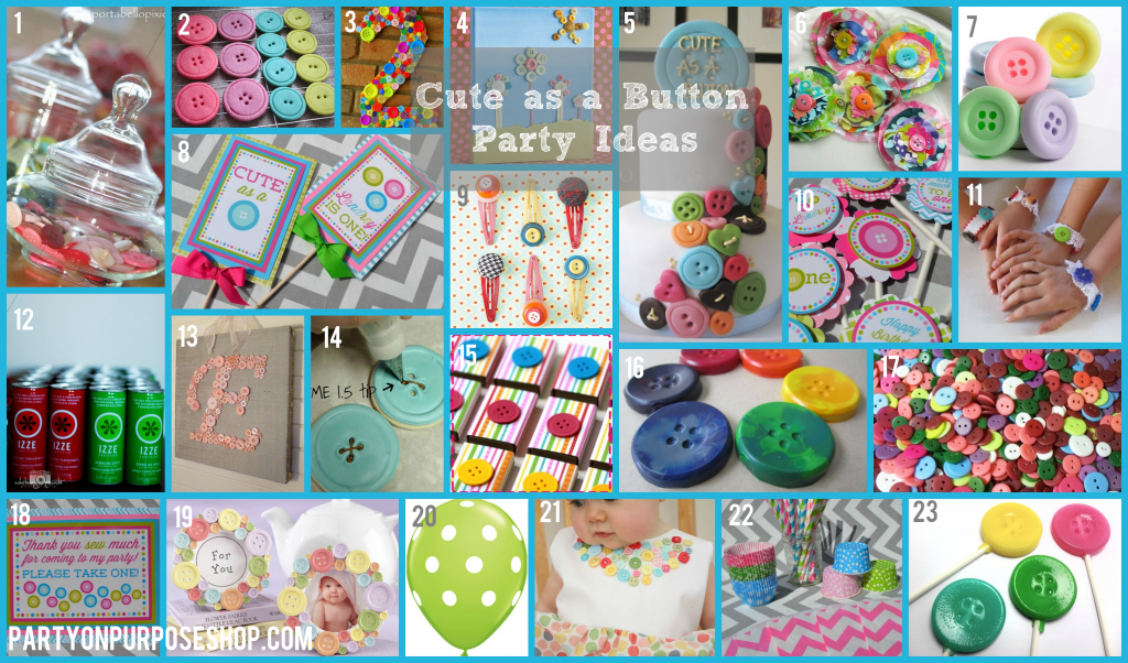 Buttons Theme Party Ideas