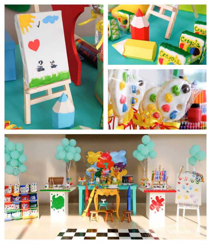 crayon party themes