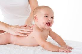 Massage the baby