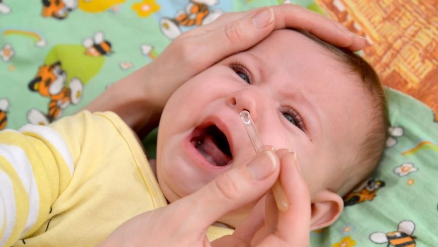 normal saline nasal drops for babies dosage