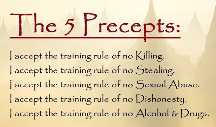 The 5 Precepts Of Buddhism