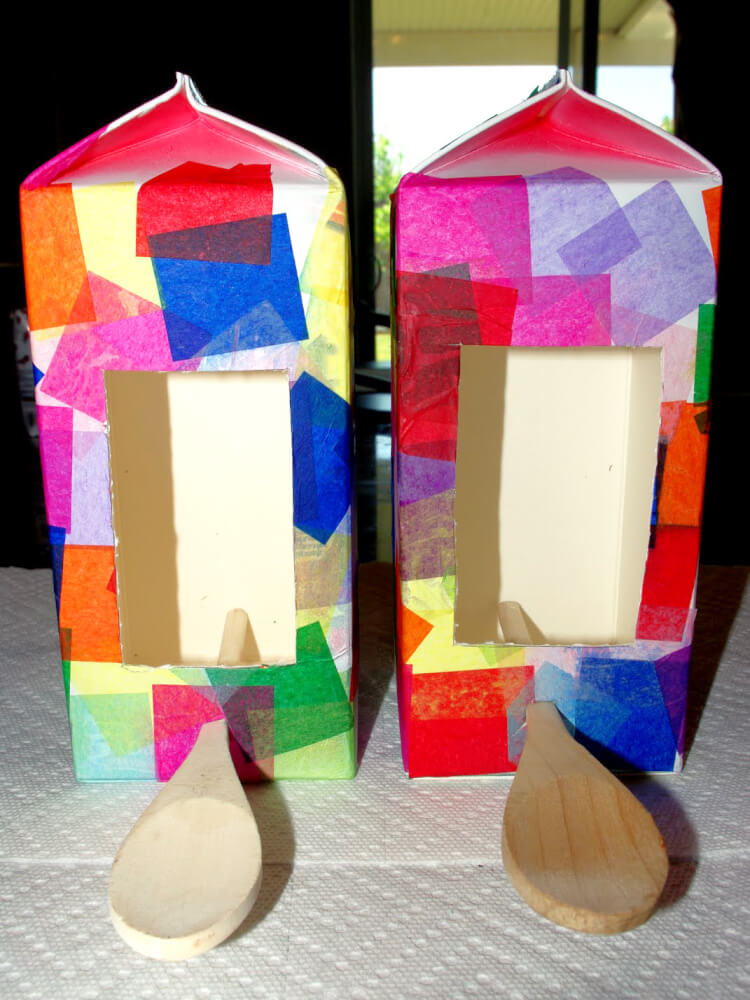 Bird House From Juice/ Milk Cartons 7 - DIY Art And Craft Ideas