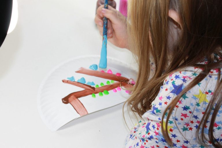 Paper Plate Hand Fan 2