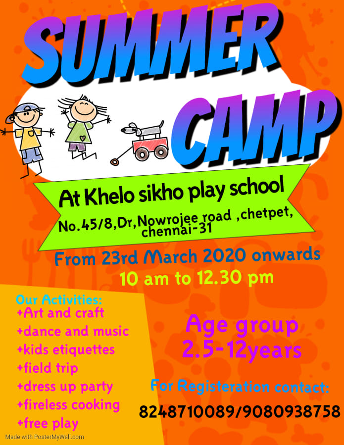 Summer Camp By Khelo Sikho Play School - Find The Best Summer Camp For Kids To Attend In Chennai During Vacation