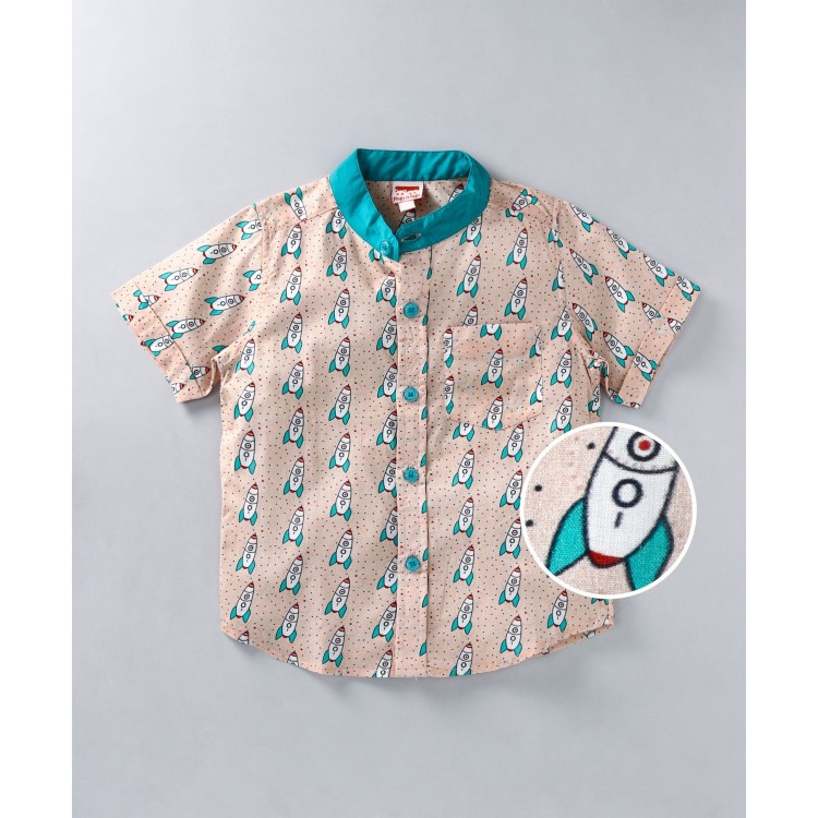Rocket Space Print Shirt